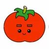 пример раскраски помидор томат каваи