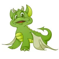 Цветной вариант раскраски добый дракон беззубик