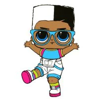 Цветной вариант раскраски кукла лол мальчик бой некст дор