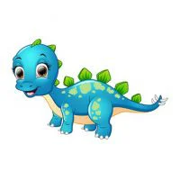 Цветной пример раскраски большеглазый