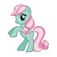 Цветной вариант раскраски май литл пони минти