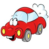 Цветной вариант раскраски смешная с глазками