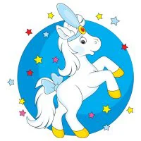 Цветной вариант раскраски пони артист