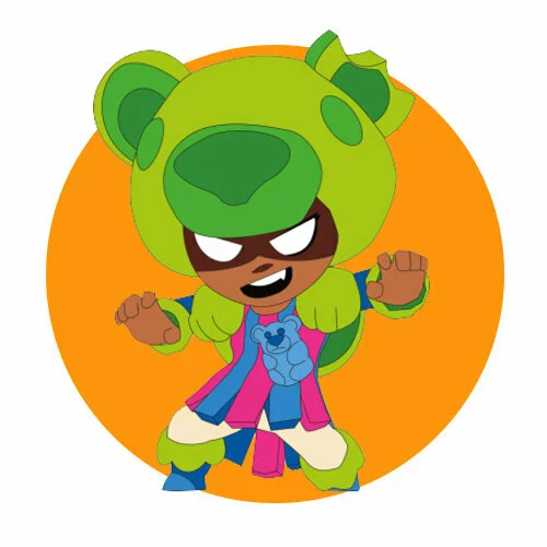 Цветной вариант раскраски мармеладная нита браво старс