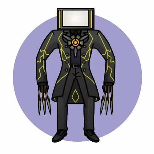 Цветной вариант раскраски титан тв мэн 2.0