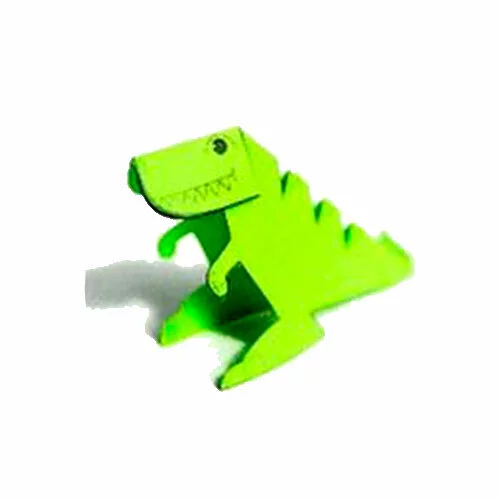 Цветной вариант раскраски раскрась, вырежи и склей динозавр