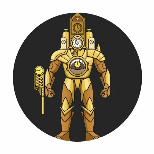 Цветной вариант раскраски титан клокмен скибиди