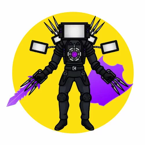 Цветной вариант раскраски синема титан апгрейд скибиди туалет