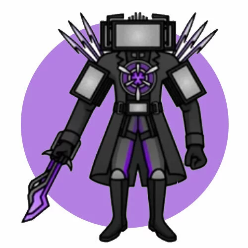 Цветной вариант раскраски скибиди титан тв-мен