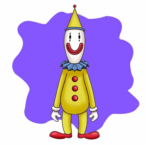 Цветной вариант раскраски кауфмо удивительный цифровой цирк