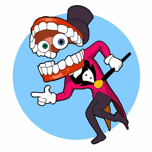 Цветной вариант раскраски кейн танцует