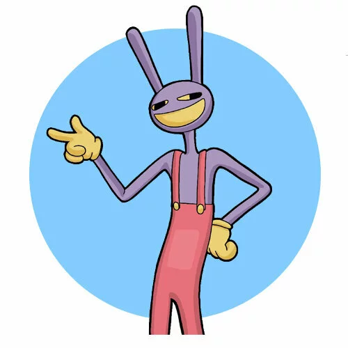 Цветной вариант раскраски джекс