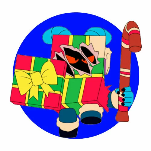 Цветной вариант раскраски крампус эш браво старс