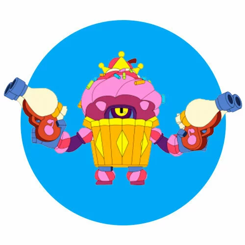 Цветной вариант раскраски кекс дэррил браво старс