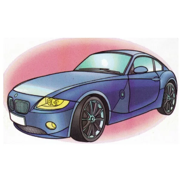 Цветной пример раскраски bmw z4 roadster