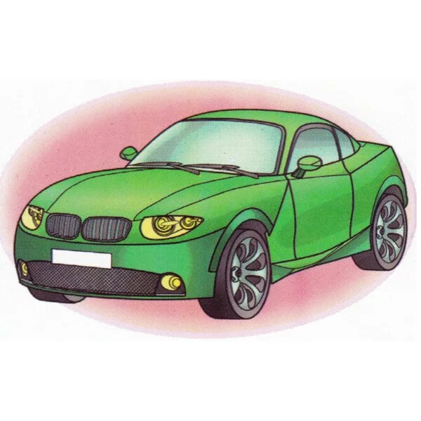 Цветной вариант раскраски бмв x coupe