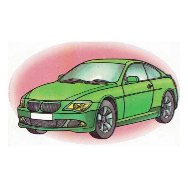 Цветной пример раскраски bmw 650 coupe