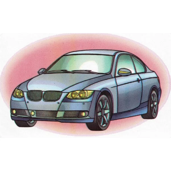 Цветной вариант раскраски бмв 3 серия