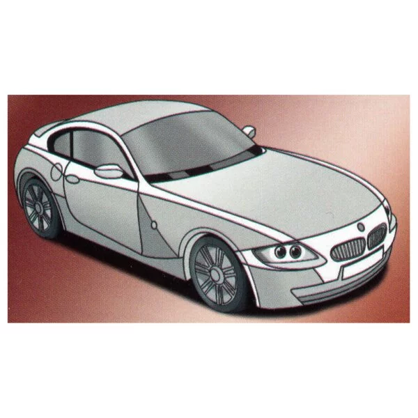 Цветной пример раскраски bmw z4 m