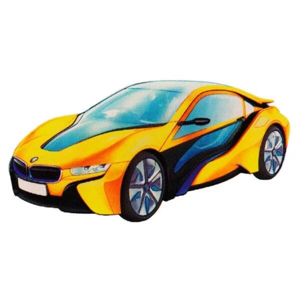 Цветной вариант раскраски bmw i8 coupe