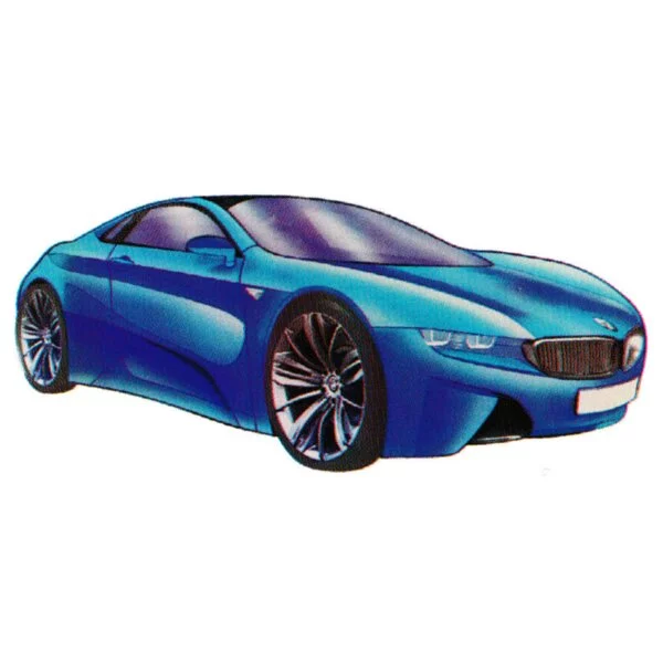 Цветной вариант раскраски bmw m1 supercar