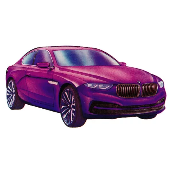 Цветной пример раскраски bmw pininfarina gran lusso