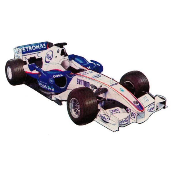 Цветной вариант раскраски bmw sauber f1.07
