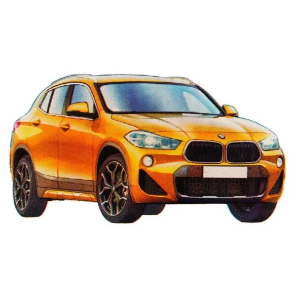 Цветной вариант раскраски bmw x1
