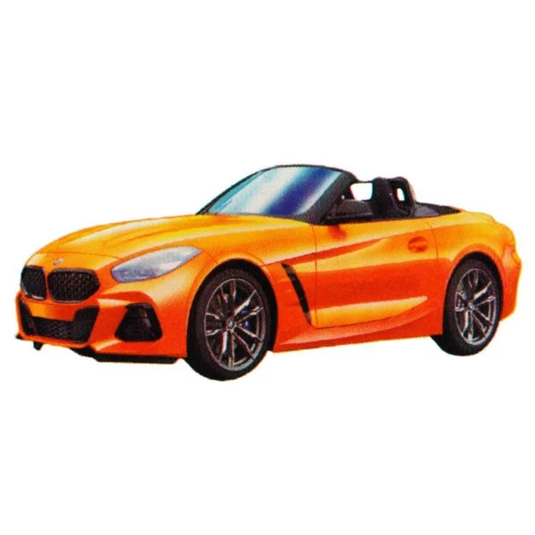Цветной пример раскраски bmw z4