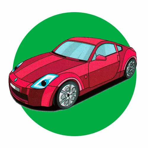 Цветной пример раскраски гоночная машина ниссан 350 z