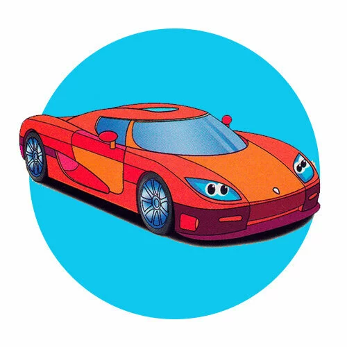 Цветной пример раскраски гоночная машина кенигсегг ccr