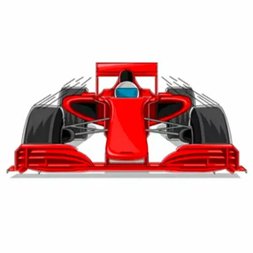 Цветной пример раскраски настоящая гоночная машина