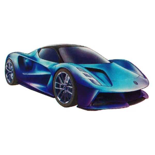 Цветной пример раскраски гоночная машина спорткар