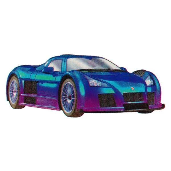 Цветной пример раскраски спорткар гоночная машина