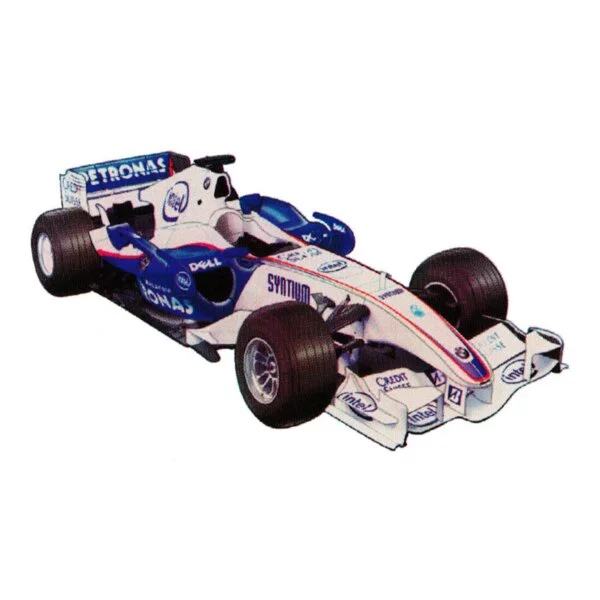 Цветной вариант раскраски бмв формула 1