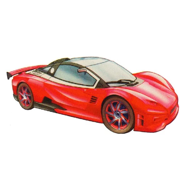 Цветной пример раскраски гоночная машина концепт