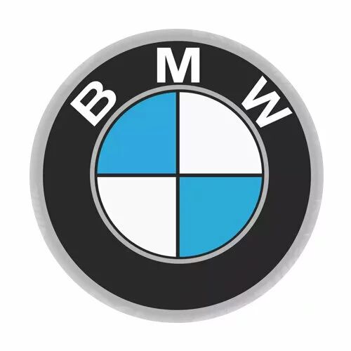 Цветной вариант раскраски логотип бмв