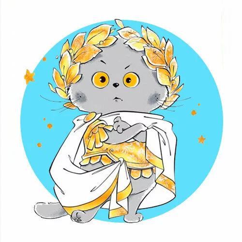 Цветной вариант раскраски басик цезарь