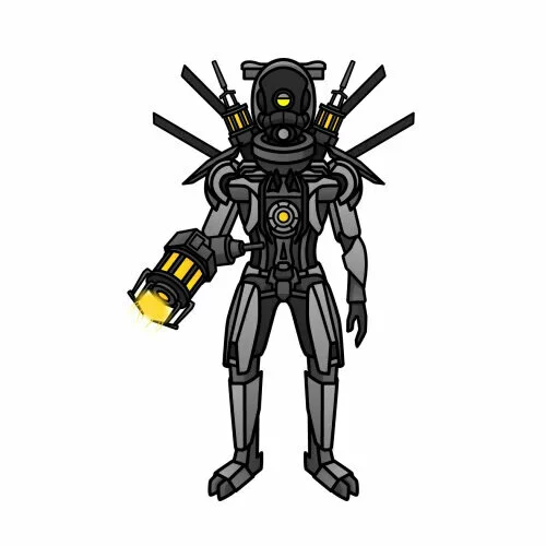 Цветной вариант раскраски malware скибиди туалет