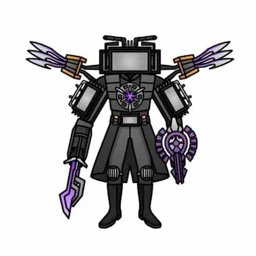 Цветной вариант раскраски новый титан тв мен