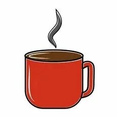 Цветной пример раскраски большая кружка