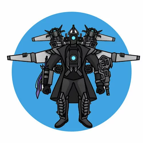 Цветной вариант раскраски титан камерамен даркзон