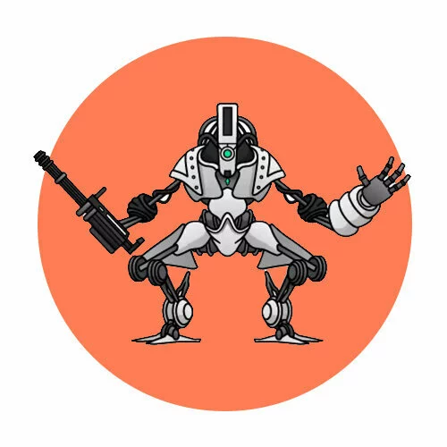 Цветной вариант раскраски c-pen титан человек-карандаш