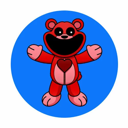 Цветной вариант раскраски bobby bearhug