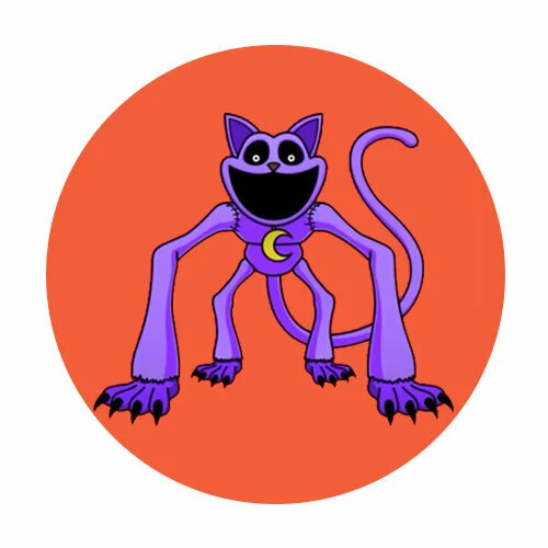 Цветной вариант раскраски catnap из поппи плейтайм