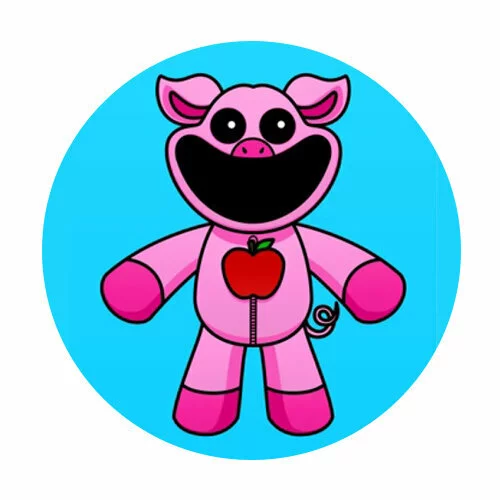 Цветной вариант раскраски picky piggy