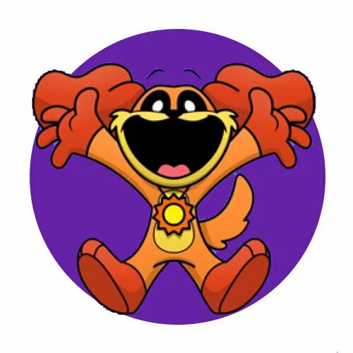 Цветной вариант раскраски dogday