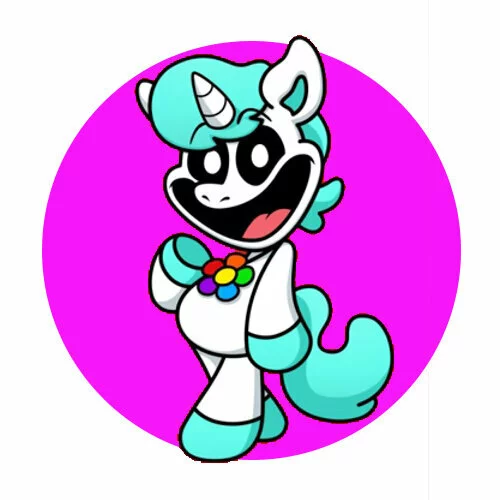 Цветной вариант раскраски craftycorn