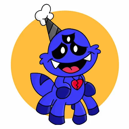 Цветной вариант раскраски улыбающиеся твари no friend nabnab