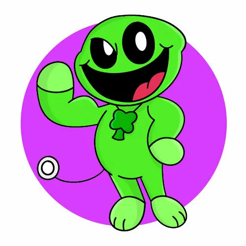 Цветной вариант раскраски улыбающиеся твари joshua jumbo